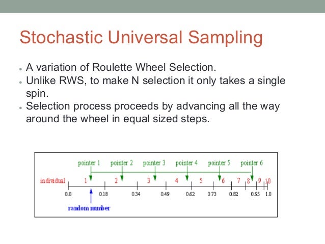 Roulette selection algorithm