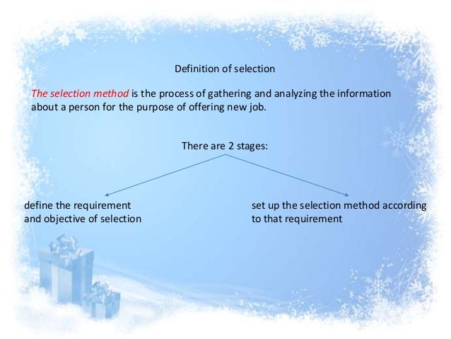 selection interview