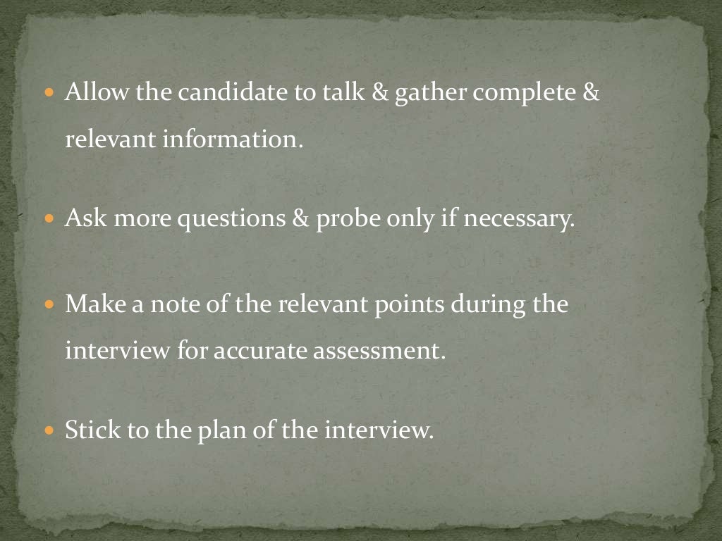 Selection Interview Methods In HRM