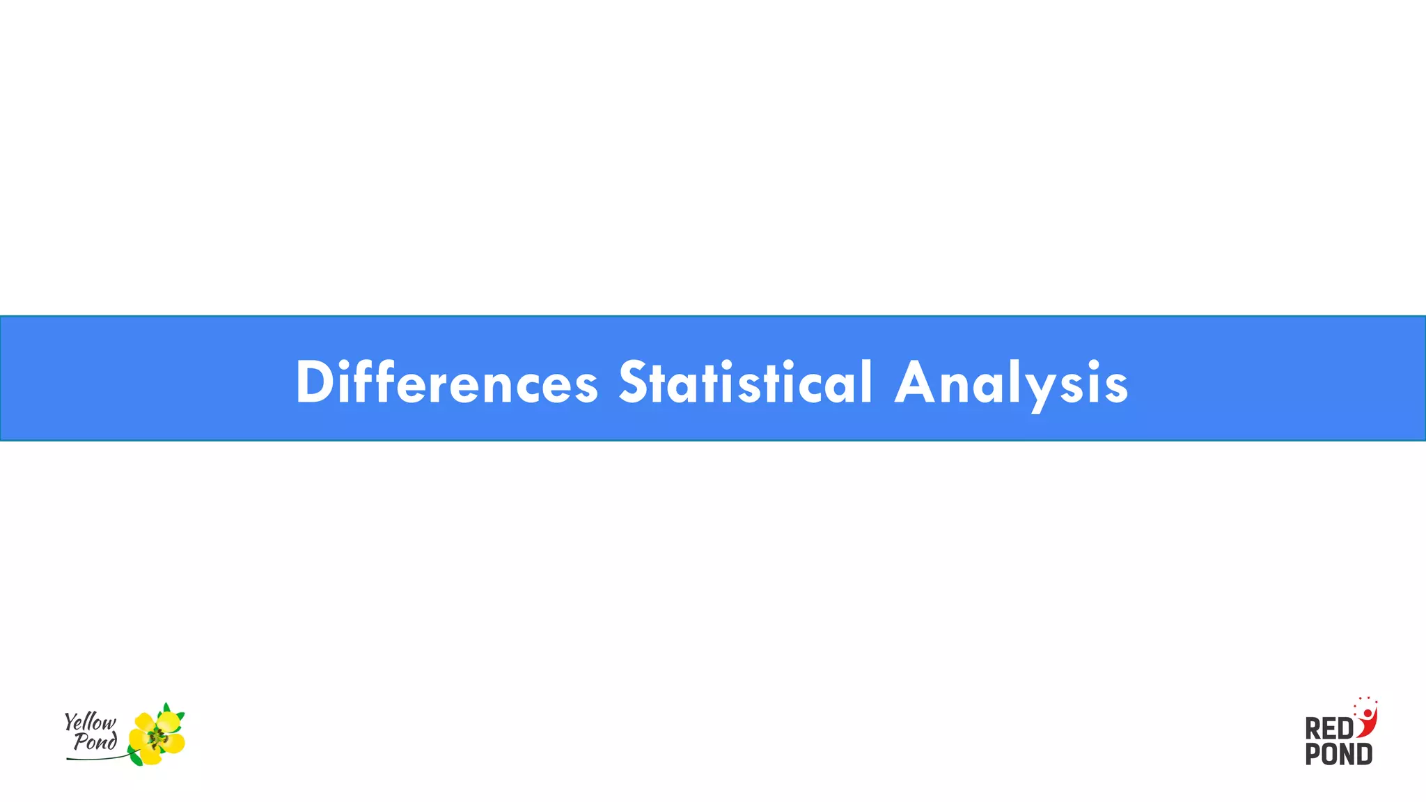 Differences Statistical Analysis
 