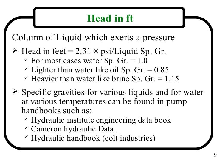 cameron hydraulic data pdf