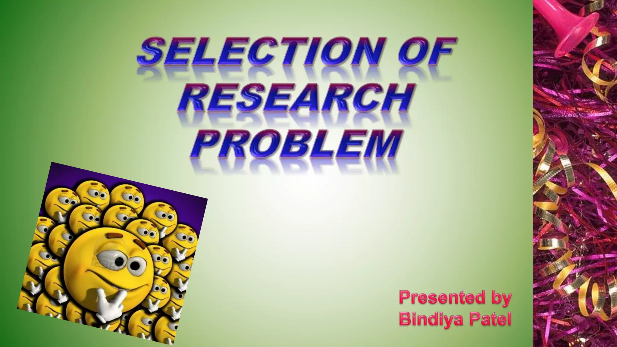 Selection of research problem | PPTX