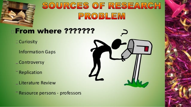 Selection of research problem
