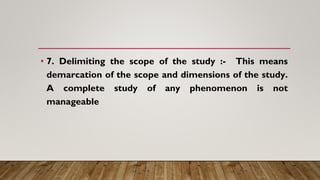 selection of research problem .pptx | Physics | Science