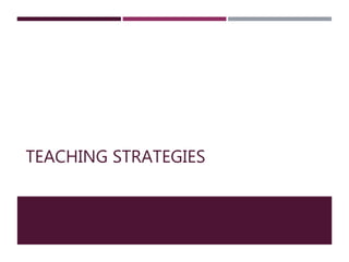 Guidelines in the Selection of Teaching Strategies | PPTX