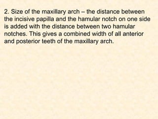 Selection of Teeth for Complete dentures | PPT