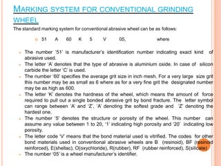 Selection of grinding wheels and their conditioning | PPTX