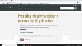 Several steps may be taken toward ensuring the scientifically and ethically most valid
reporting methods.
One method is the advance determination of the most appropriate statistical and
reporting techniques. Some advocate that a research paper can be written in large
part prior to data collection, with only specific numbers missing, to be filled in after
data collection.
A carefully formulated research question and study design enables the investigator to
establish scientifically valid statistical analysis, possible results, and conclusions,
prior to the potential influence of external forces on reporting methodology.
Researchers not only should take care to avoid every aspect of scientific misconduct in
research, but should take responsibility for mentoring young investigators regarding
appropriate scientific conduct, and for reporting and investigating alleged scientific
misconduct.
Researchers should be aware of and support institutional compliance programs that
help to promote accurate and honest research.
 