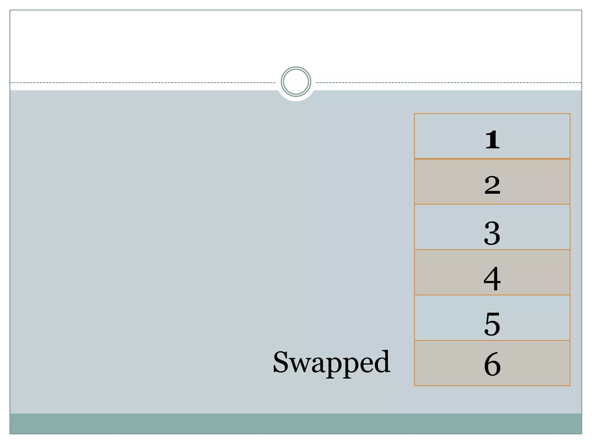1
2
3
4
5
6Swapped
 