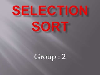 How Selection Sort Works to Order Arrays From Smallest to Largest | PPT