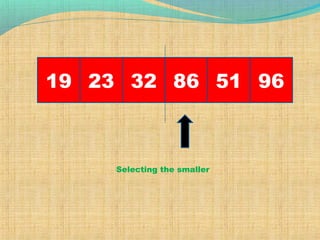 19 23 968632 51
Selecting the smaller
 