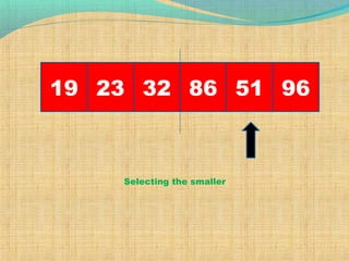 19 23 968632 51
Selecting the smaller
 