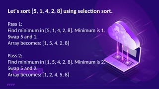 SELECTION SORT.pptxgvvvdssasfcccfffddddd | PPTX