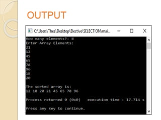 OUTPUT
 