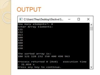 OUTPUT
 