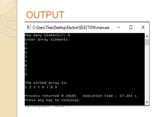 OUTPUT
 