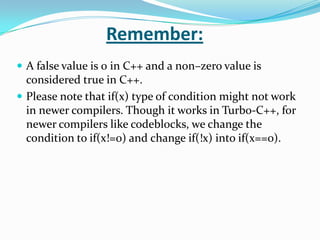 Selection statements | PPTX
