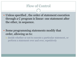 Selection Statements in C Programming | PPTX