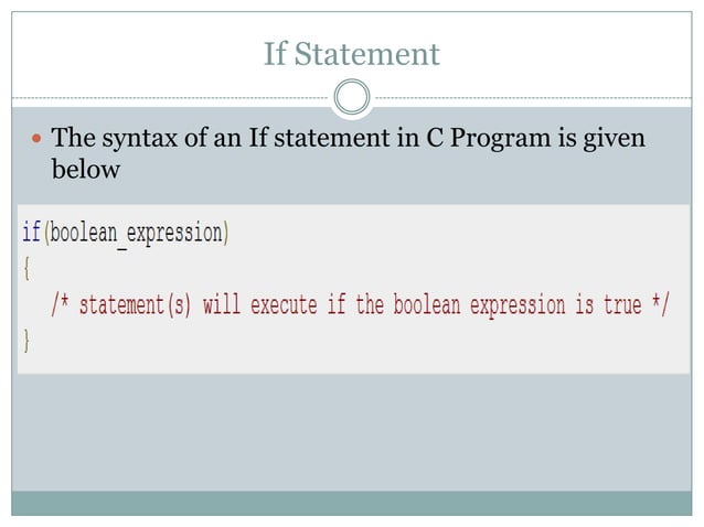 Selection Statements in C Programming | PPTX | Programming Languages ...