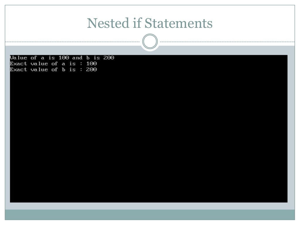 Selection Statements in C Programming