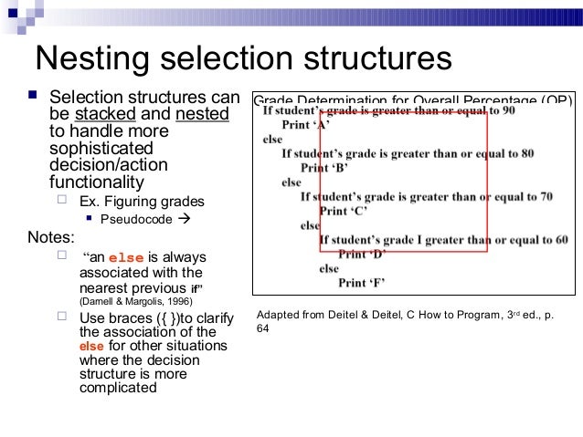 The Three Basic Selection Structures in C++ Programming Concepts
