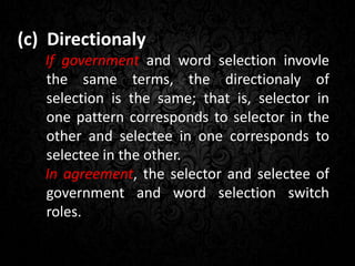 SELECTION in English Syntax | PPTX