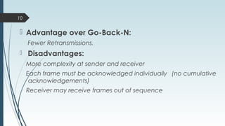 Selective repeat protocol | PPT | Computer Networking | Computing