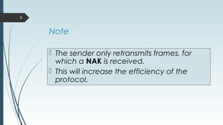 Selective repeat protocol | PPT | Computer Networking | Computing