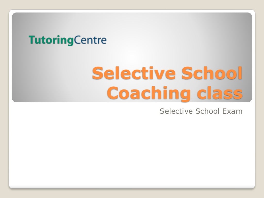 Selective School Exam | Selective School Practice Test