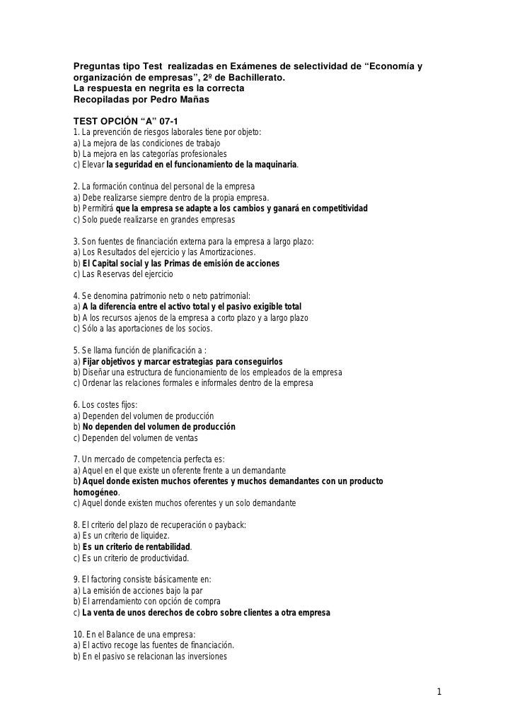 preguntas historia segundo bachillerato preguntas selectividad 2007 tipo test solucionadas preguntas historia segundo bachillerato preguntas selectividad 2007 tipo test solucionadas