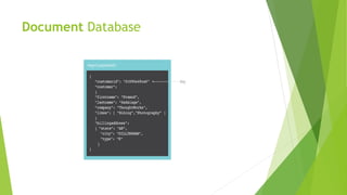 Document Database
 