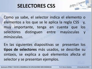 Selectores css | PPT