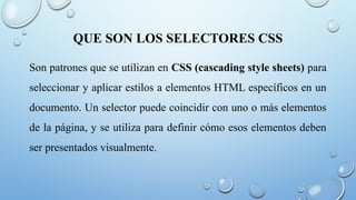 Selectores css .pptx