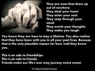 Quotes from Ambal Balakrishnan's Blog - Part 1