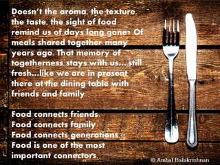 Quotes from Ambal Balakrishnan's Blog - Part 1