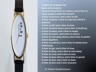 Quotes from Ambal Balakrishnan's Blog - Part 1
