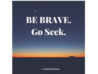 Quotes from Ambal Balakrishnan's Blog - Part 1