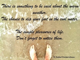 Quotes from Ambal Balakrishnan's Blog - Part 1