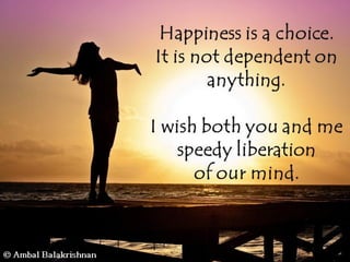 Quotes from Ambal Balakrishnan's Blog - Part 1