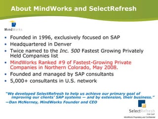 SelectRefresh Demonstration