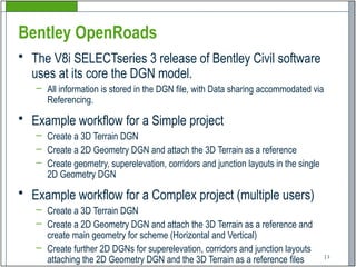 Open road design file for desinger to review | PPTX