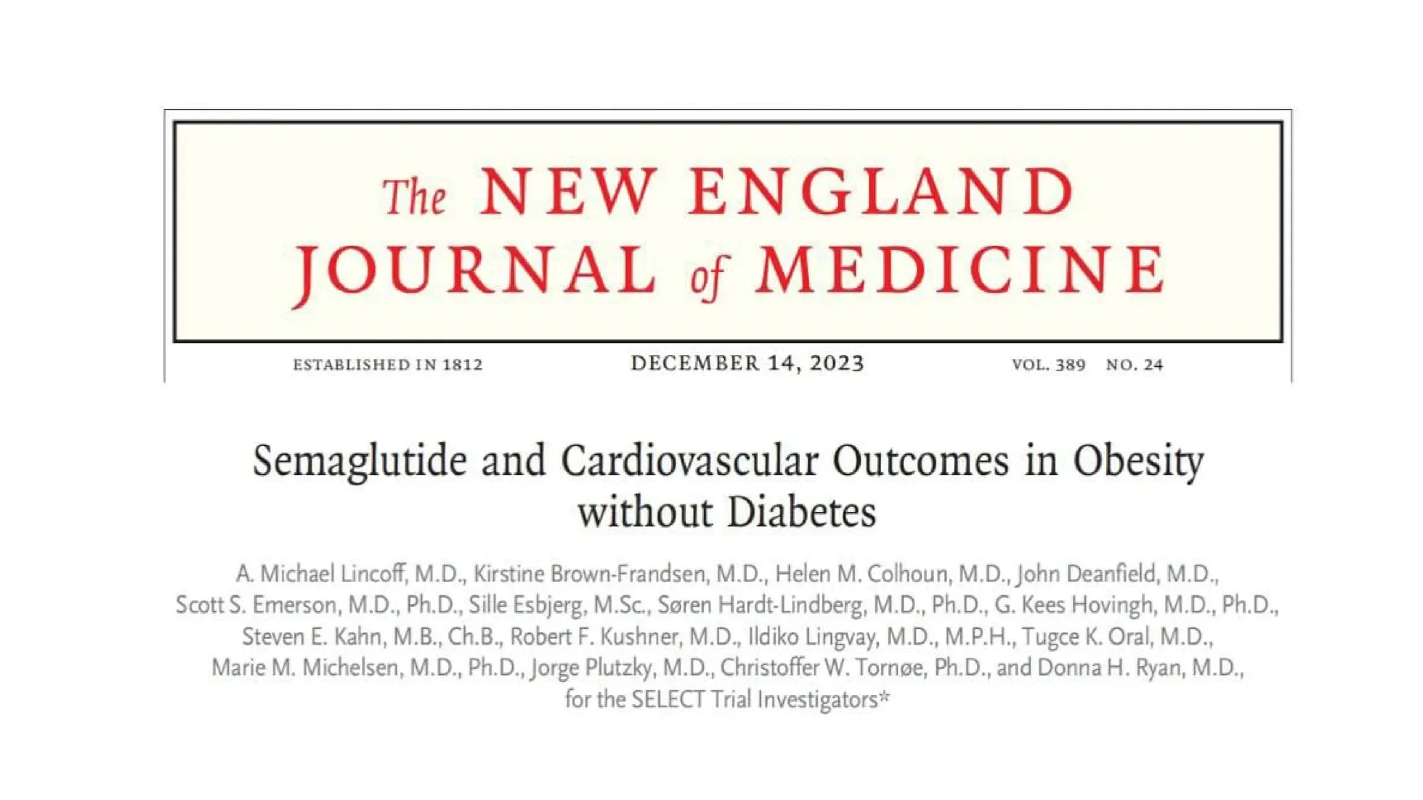 semaglutide new england journal of medicine In the SURMOUNT-5 phase 3b trial involving adults with obesity without type 2 diabetes, tirzepatide was superior to in reducing body weight and waist circumference. Full trial results and Research Summary Once-Weekly Semaglutide in Adolescents with