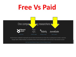 Free Vs Paid
 