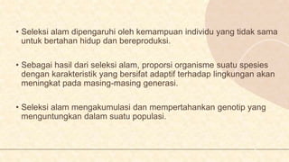 Seleksi Alam: Proses yang Mengubah Populasi Kita