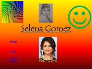 Selena Gomez
Actress
Singer
Facts &
Figures
 