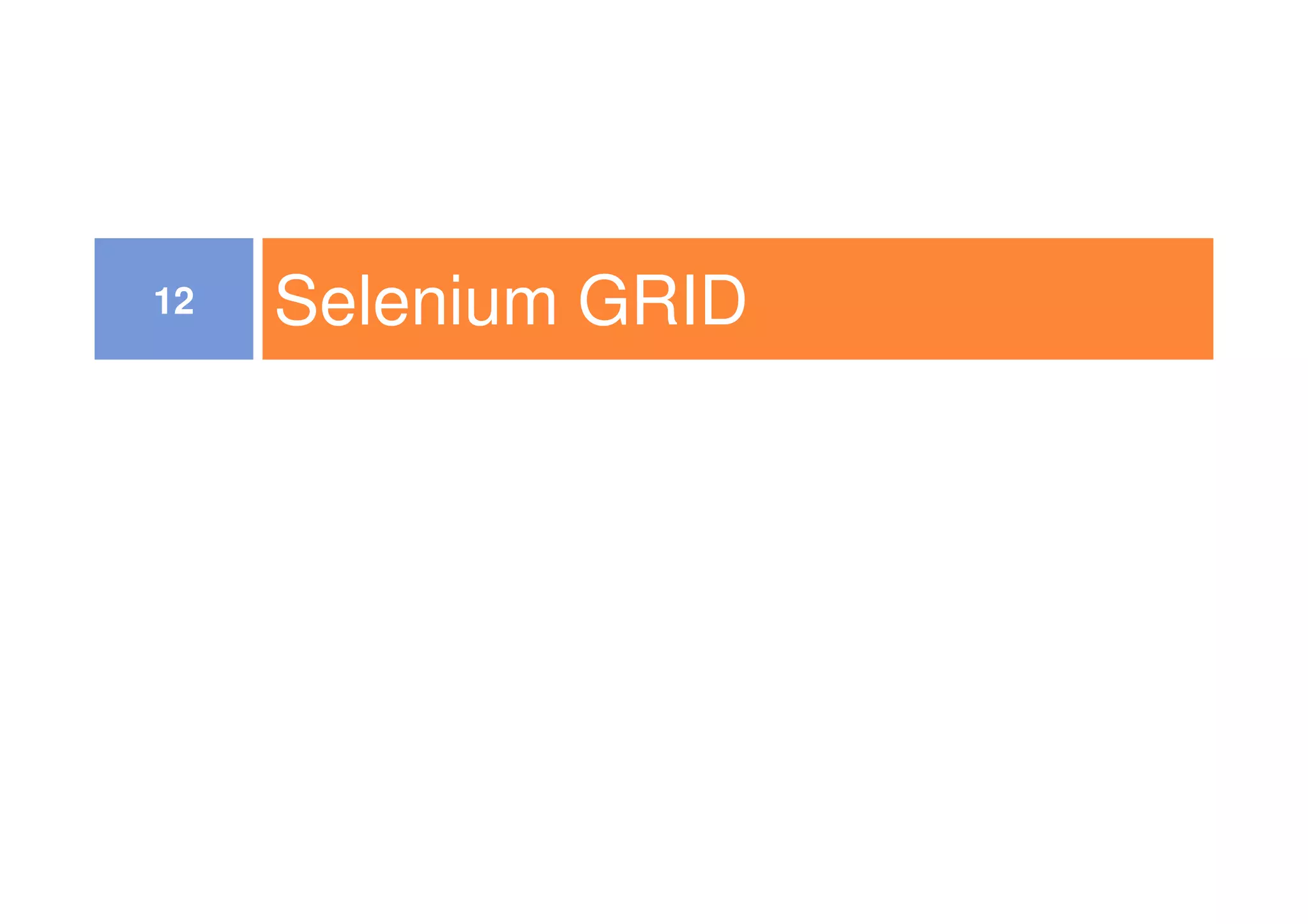 Selenium GRID12
 