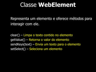 1. <HTML> 
2. <HEAD> 
3. … 
4. </HEAD> 
5. <BODY> 
6. <H1>Selenium Playland</H1> 
7. </BODY> 
8. </HTML> 
XPath: 
 