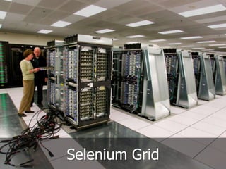 Annotation FindBy 
Anotação responsável por vincular um elemento da 
página a um WebElement. 
@FindBy(name=“name”) – Localiza um elemento utilizando 
o atributo nome. 
@FindBy(id=“id”) – Localiza um elemento utilizando o seu 
identificador. 
@FindBy(css=“css”) – Localiza um elemento por meio de 
um seletor CSS. 
 