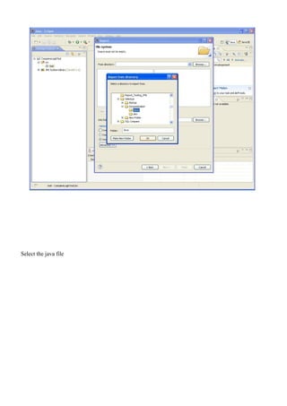Select the java file
 