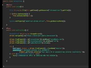 Introdução ao Selenium WebDriver